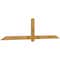 Ekena Millwork Eugene Rough Sawn Timber Gable Bracket, Western Red Cedar, 96"W x 24"H x 2"D x 4"F, 6/12 Pitch GBW096X24X0204EUG00RWR - alternate 5